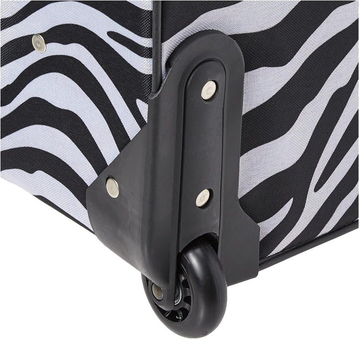 Rockland Fashion Softside Gepäck-Set, aufrecht stehend, pink Zebra, Einheitsgrösse, Fashion Softside