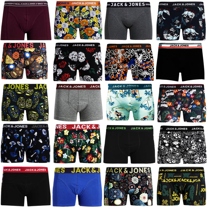 Jack Jones Boxershorts 4er Pack Mix Trunks Boxer Short Unterhose S 4er Mix-pack, S 4er Mix-pack