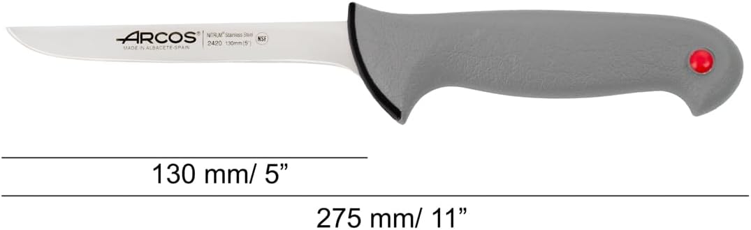 Arcos Serie Colour Proof - Ausbeinmesser - Klinge Nitrum Edelstahl 130 mm - HandGriff Polypropylen V