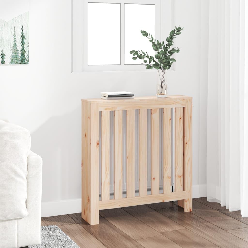Heizkörperverkleidung 79,5x19x84 cm Heizung Heizkörper Abdeckung Rustikale Optik Heizungsabdeckung H