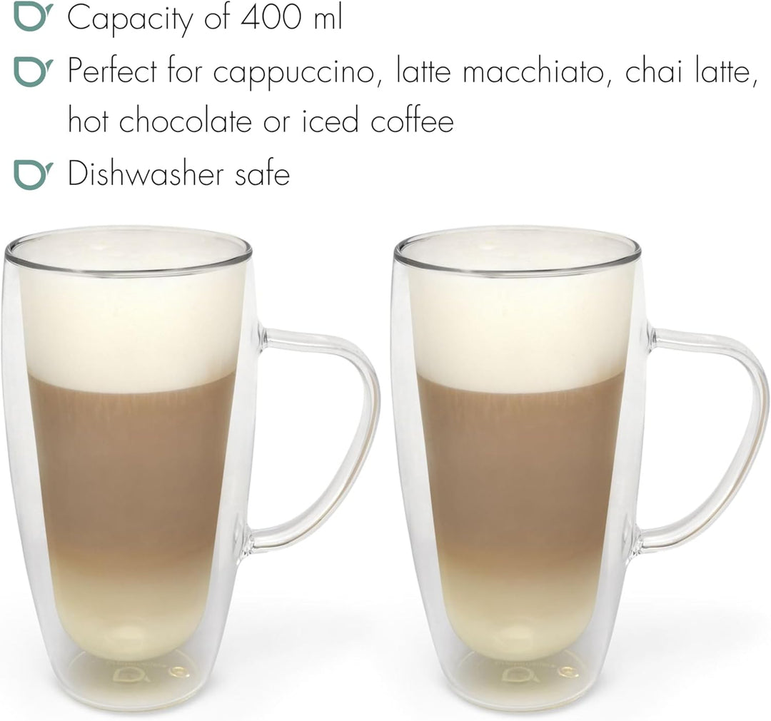Bredemeijer doppelwandige Cappuccinogläser Set 400 ml 2-teilig