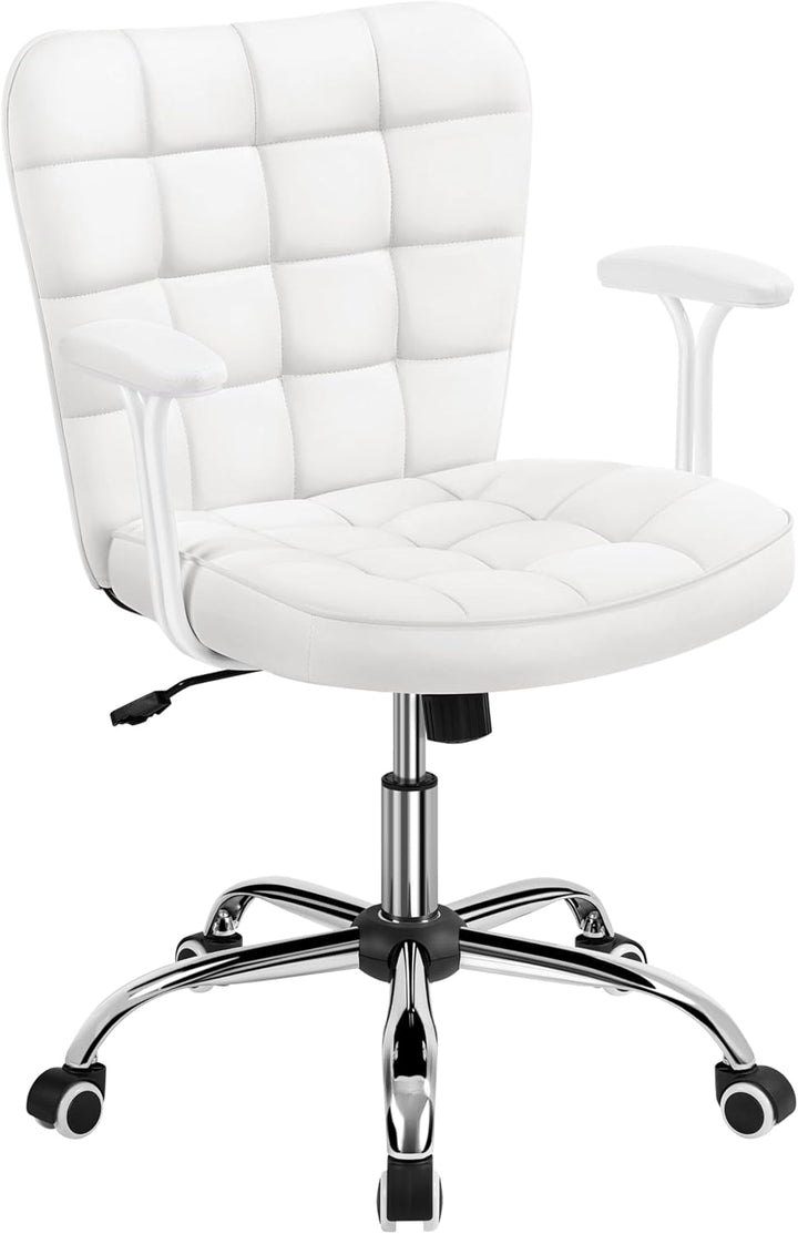 Yaheetech Bürostuhl Ergonomischer Schreibtischstuhl Bürosessel Arbeitsstuhl, Drehstuhl mit Weichen A