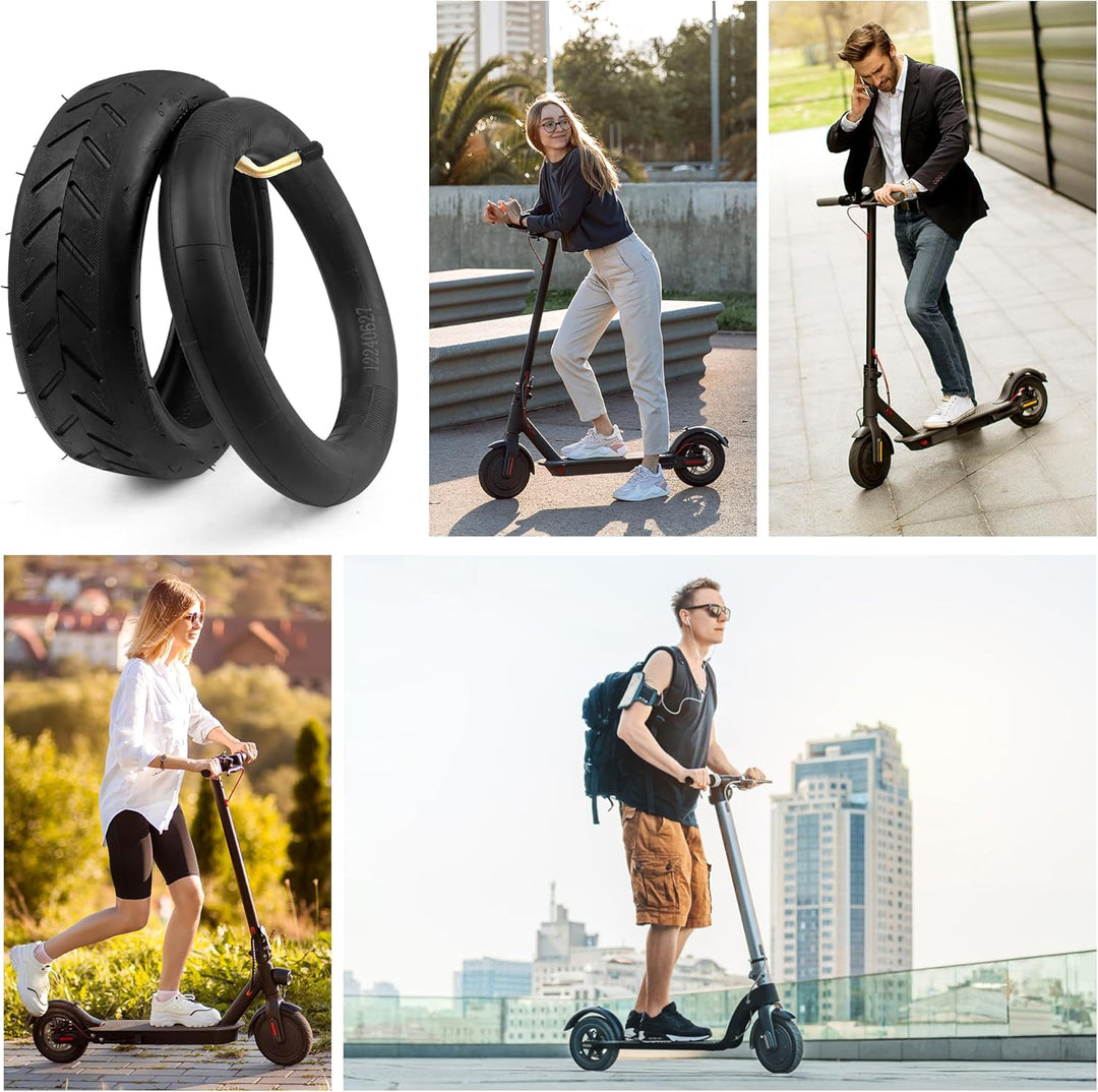MEGHNA E Scooter Reifen mit Schlauch 8 1/2 x2, Reifen schlauch für E Scooter,Abriebfest & Rutschfest