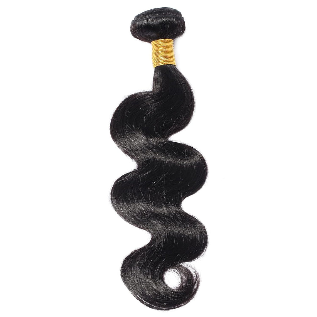 SEGO 18" Echthaar Tressen 1 Bundle Weave Human Hair Brazilian Extensions Body Wave Virgin 100% Unpro