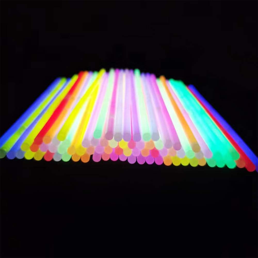 JOYIN 200pcs 20.3 cm Knicklichter party set, Neon Leuchtstäbe Party Deko, Leuchtstäbe Kinder , Party
