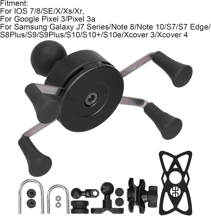 Yctze Motorrad Handyhalter, Handyhalter Kunststoff Metall X-Grip Lenkerhalterung Modifikation Univer