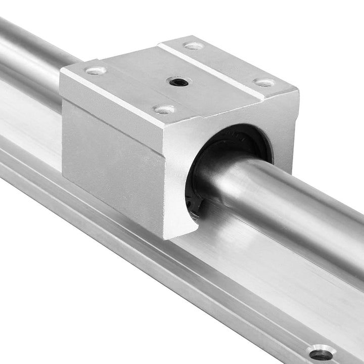 CNCYEAH 2Pcs SBR12 Linearführung 400mm mit Griffe, 2Pcs Gleitschiene Welle mit+4Pcs SBR12UU Linearwa