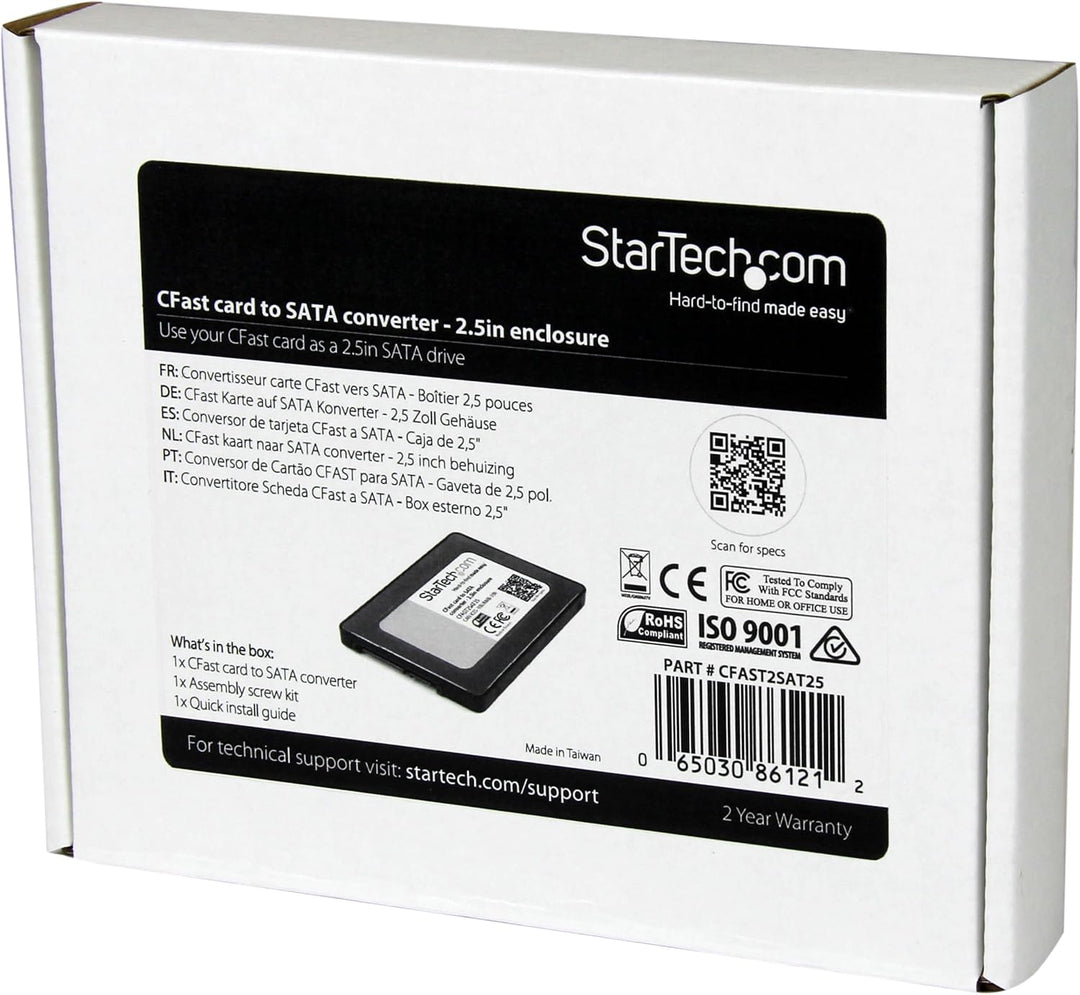 StarTech.com CFast Karte auf 2,5" SATA Kartenleser - CFast Card zu SATA / SSD Adapter / Konverter -