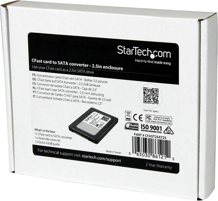StarTech.com CFast Karte auf 2,5" SATA Kartenleser - CFast Card zu SATA / SSD Adapter / Konverter -