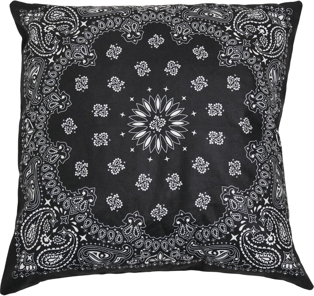 Urban Classics Accessoires Bandana Print Cushion Set Einheitsgrösse Black/White, Einheitsgrösse Blac