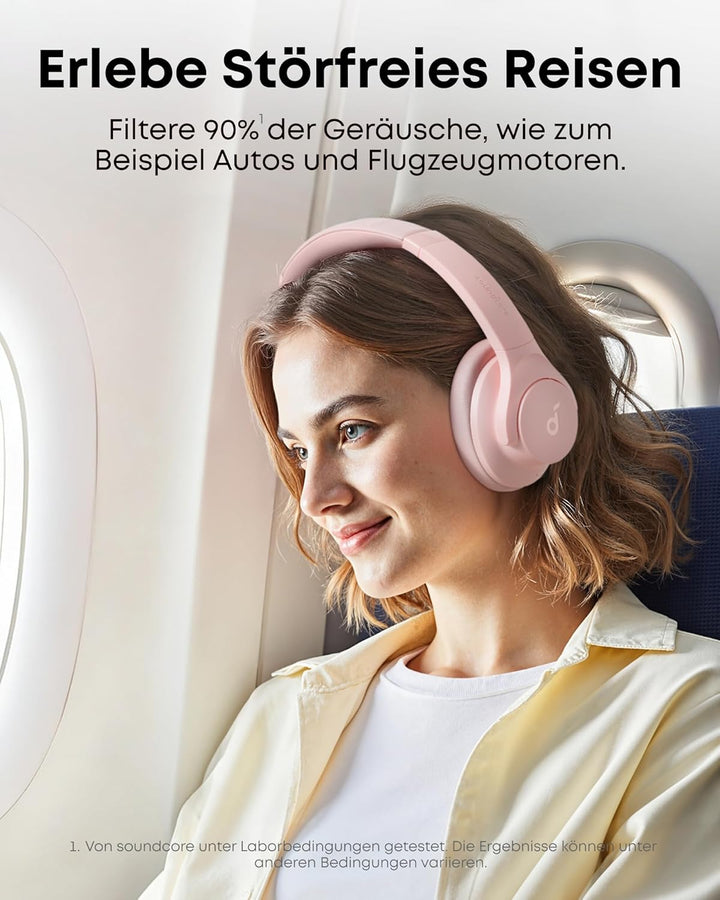 soundcore by Anker Q20i kabelloser Bluetooth Over-Ear-Kopfhörer mit Hybrid Active Noise Cancelling,