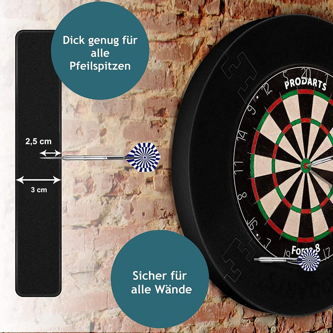 Surround-Turm für Dartscheiben, alle Marken – Dartscheiben – Kollektion – roter Ring – stabile Umran