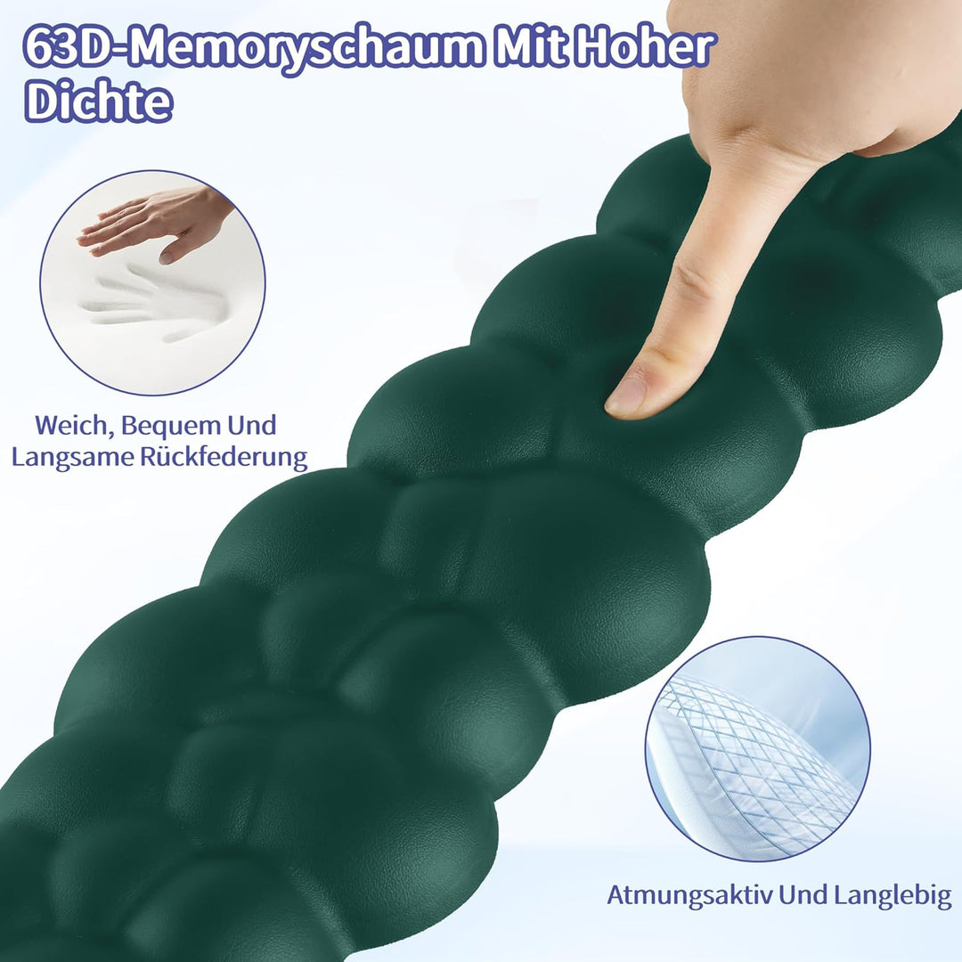 Sushret Wolke Handballenauflage Tastatur, Ergonomisches Wolke Handauflage Tastatur Mit PU Leder Memo