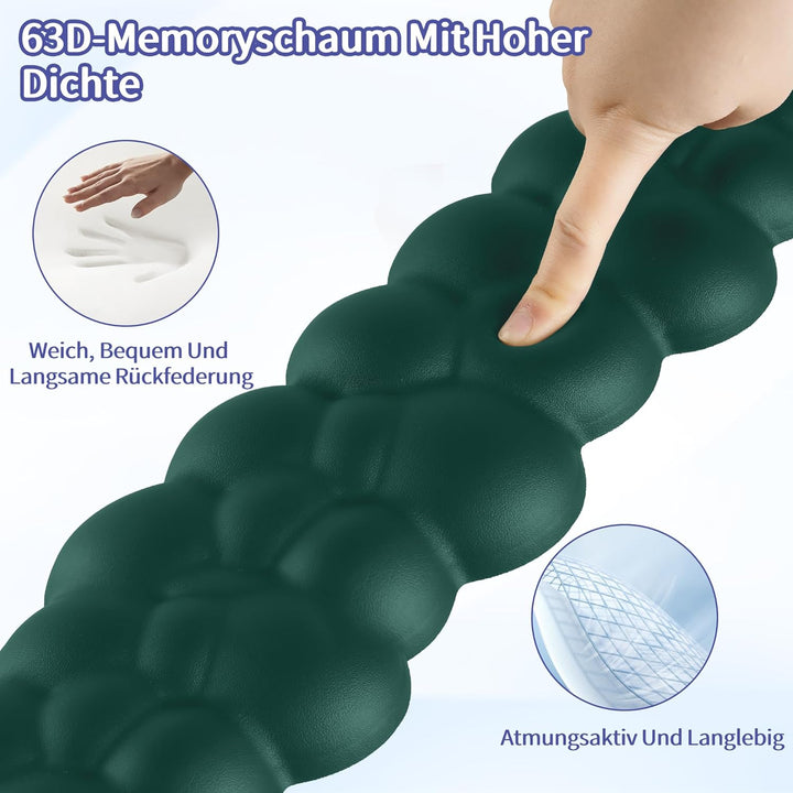Sushret Wolke Handballenauflage Tastatur, Ergonomisches Wolke Handauflage Tastatur Mit PU Leder Memo