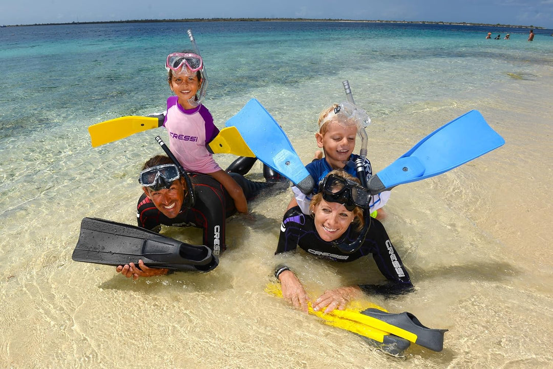 Cressi Clio zum Flossen Schwimmen, Apnoe und Schnorcheln 39/40 Blau, 39/40 Blau