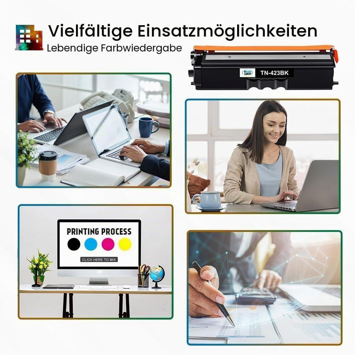 Cool Toner TN423 Kompatibel Tonerkartusche als Ersatz für Brother TN-423 TN-423BK TN-421 MFC-L8690CD
