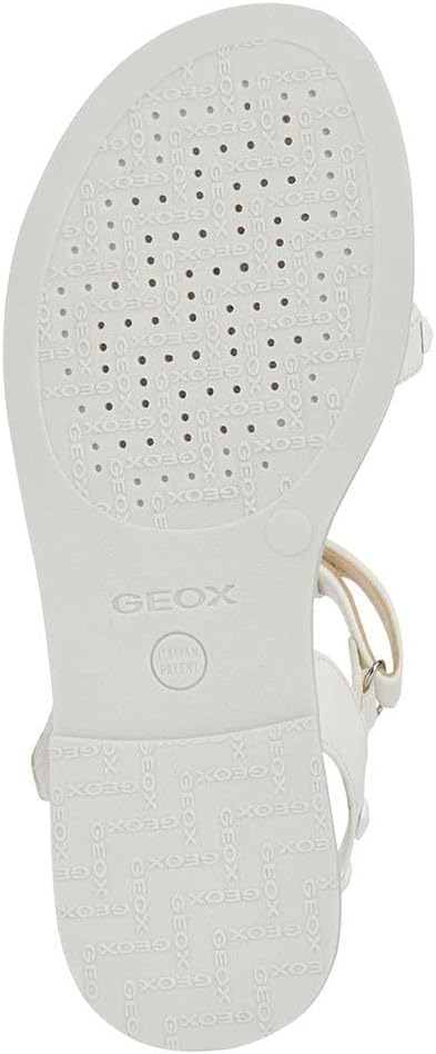 Geox Mädchen J Sandal Karly GirlSandal 29 EU Weiss, 29 EU Weiss