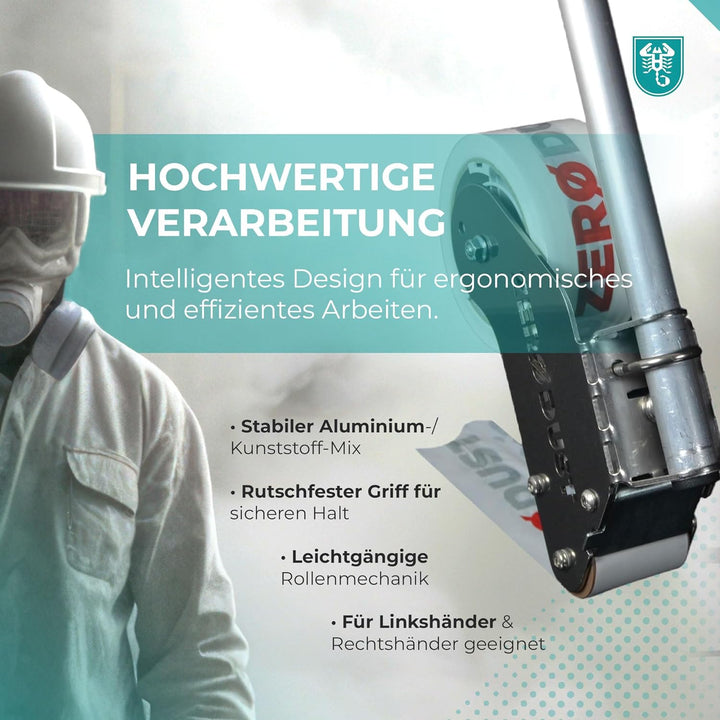 Klebebandabroller Taperoller mit Verlängerung für 50 mm Klebebandrollen