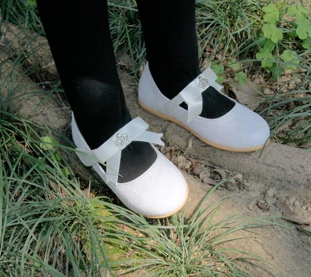 EIGHT KM - Kleinkind Mädchen Kleid Ballerinas Schuhe - Mary Jane Wohnungen - Prinzessin Hochzeit Sch