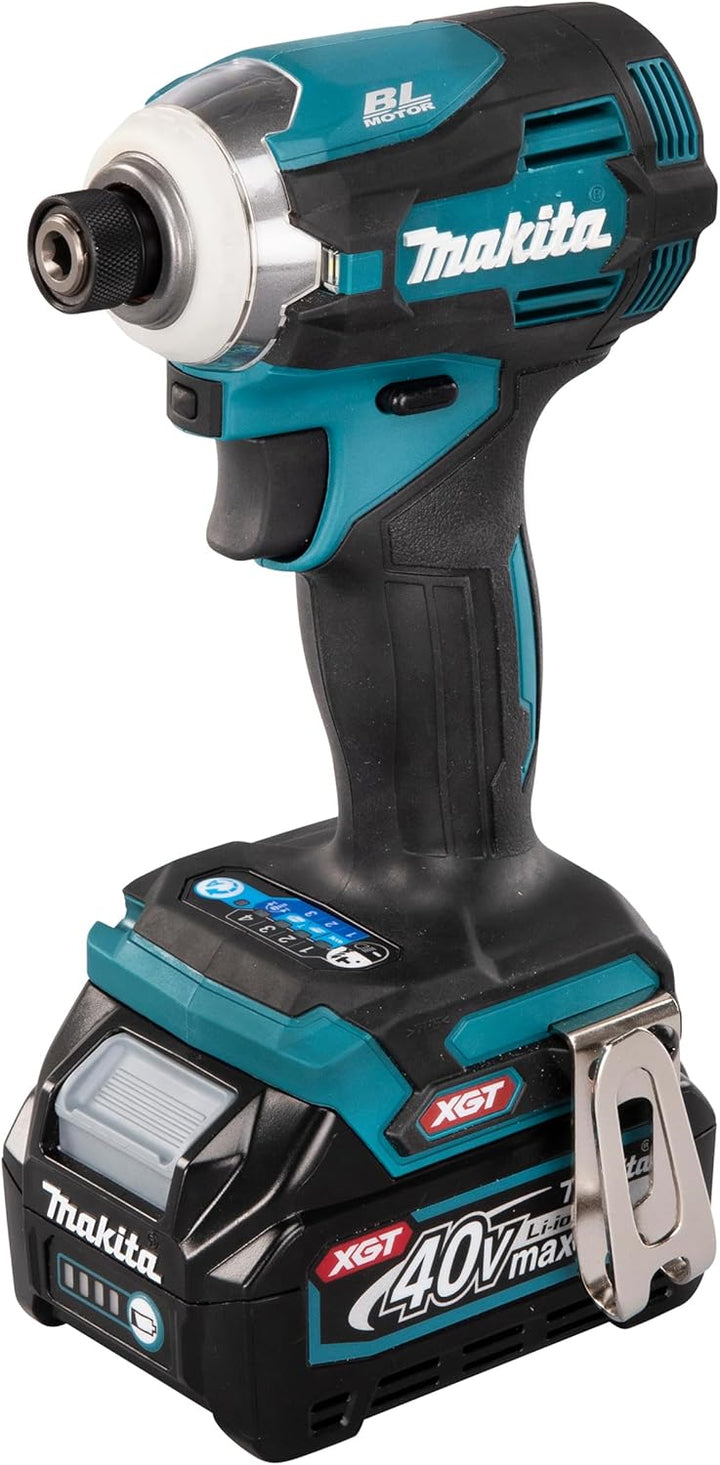 Makita TD001GD201 Akku-Schlagschrauber 40V max. / 2,5 Ah, 2 Akkus + Ladegerät im MAKPAC Petrol mit 2