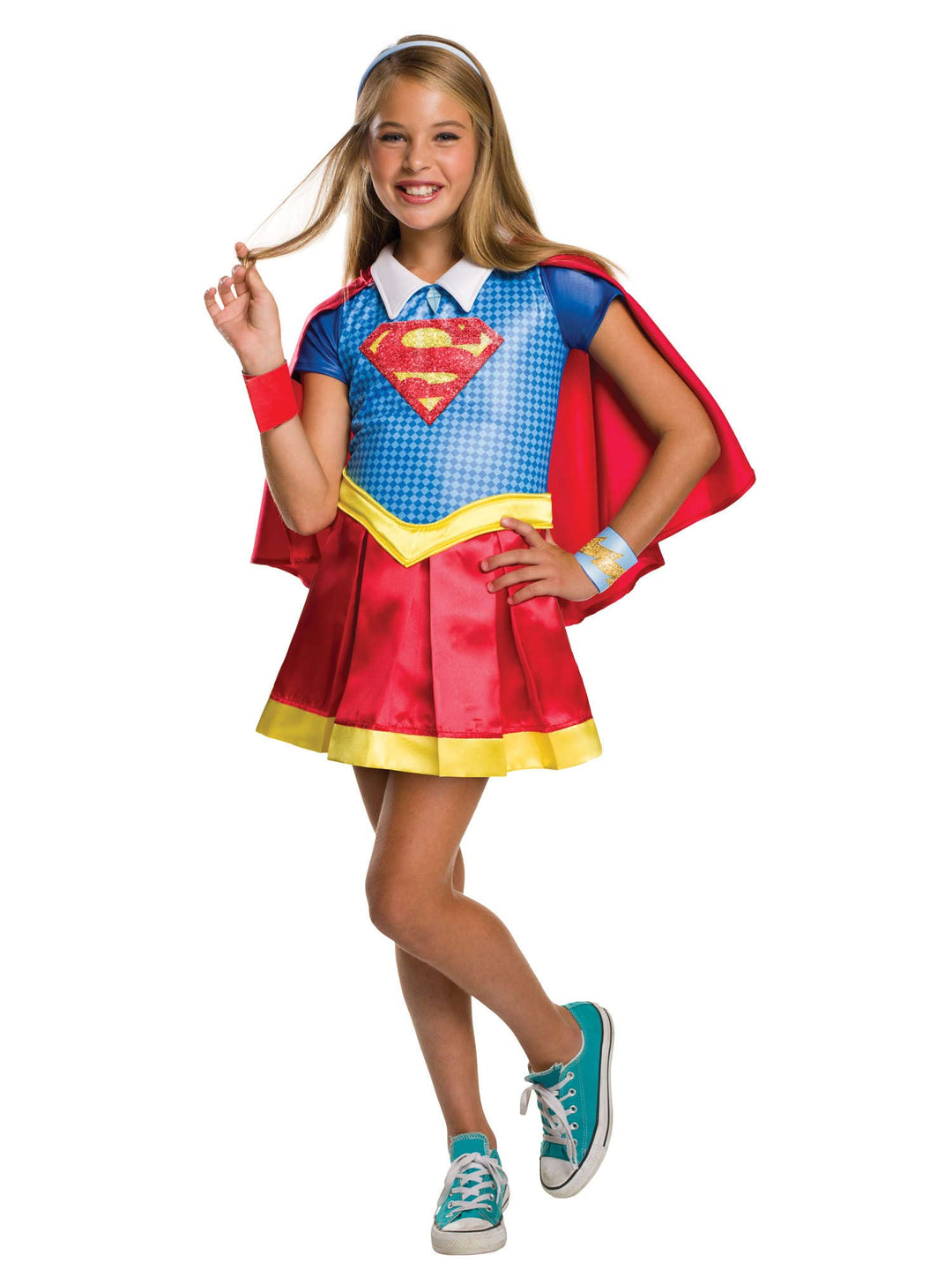 Rubie's 3620714 - DC Super Hero Girls Supergirl Deluxe Kinderkostüm, M