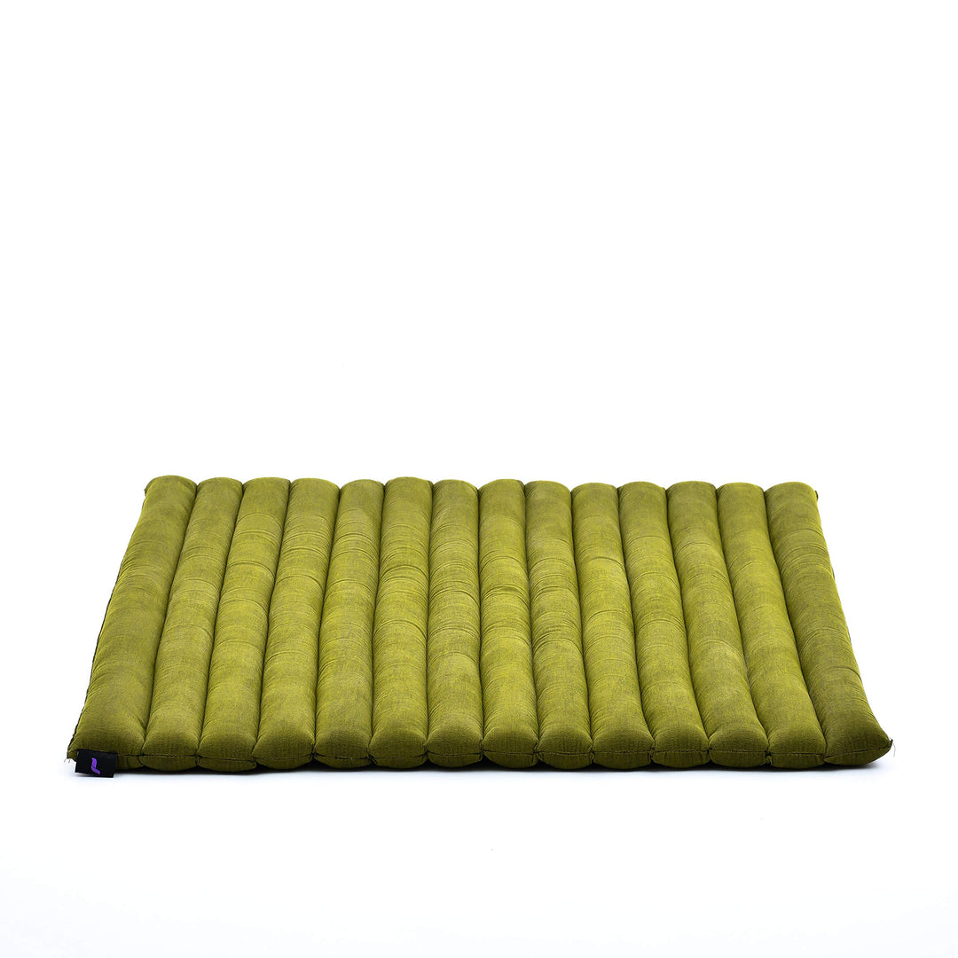Leewadee Zabuton Rollbare Meditations-Matte Tragbare Sitzmatte Ökologisches Naturprodukt, Kapok, 69