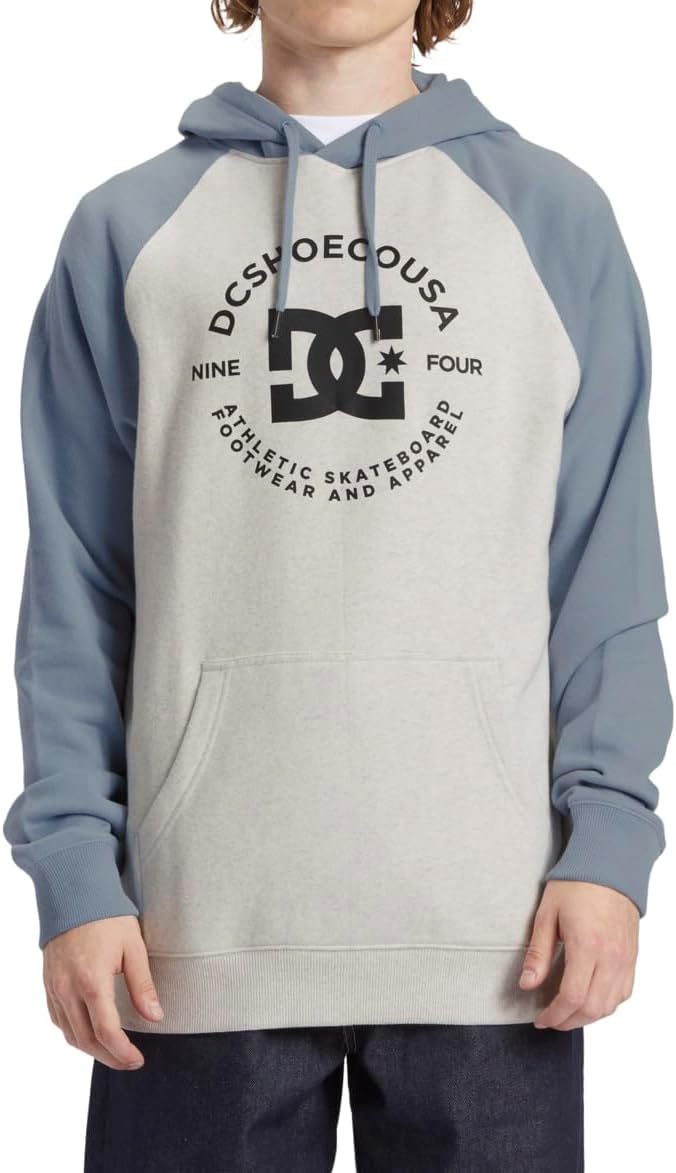 Dcshoes Herren Dc Star Pilot Raglan Ph Sweatshirts (1er Pack) L Snow Heather/Ashley Blue, L Snow Hea