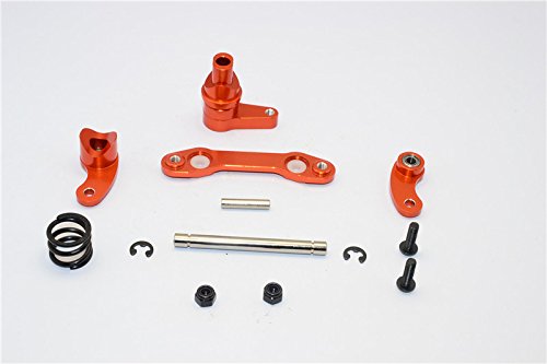 GPM HPI Savage XS Flux Tuning Teile Aluminium Steering Assembly with Bearing - 1 Set Orange