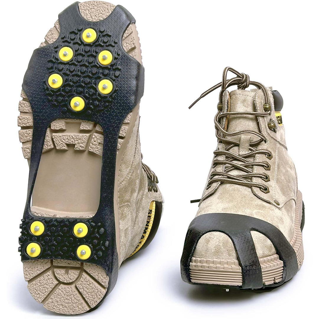 Antirutsch Schuhspikes Schuhkrallen Steigeisen für Grödeln Wander Joggen im Winter Damen Und Herren