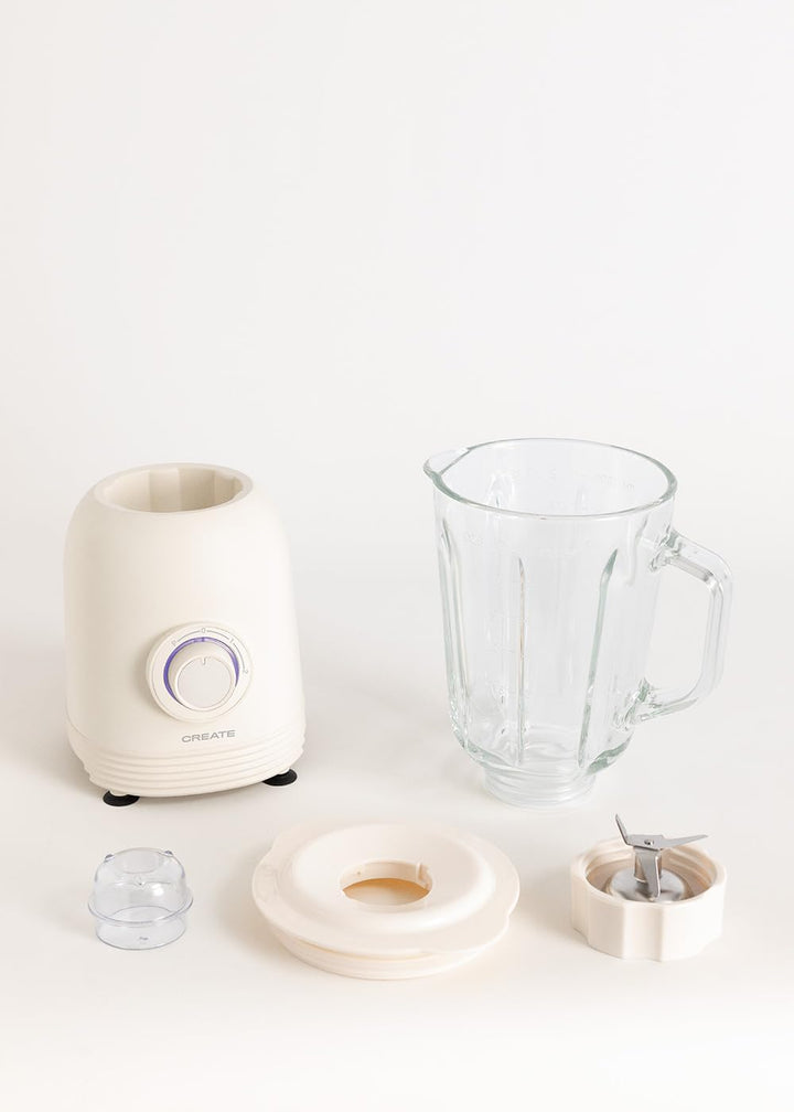 CREATE/BLENDER PULSE 800 / American Style Stabmixer Cremeweiss / 2 Geschwindigkeiten, 1.5L Fassungsv