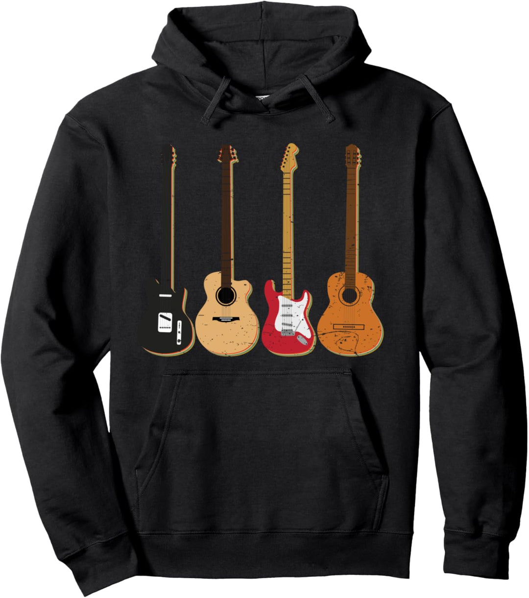 Gitarren Musikinstrument Musik Lieder Hoodie Pullover Hoodie