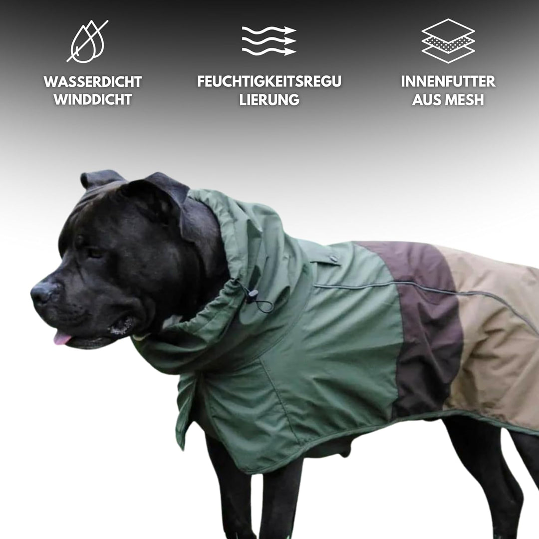 Spark Paws Breatheshield™ Hunderegenmantel - Allwetterschutz und Komfort - Atmungsaktiver Komfort, A
