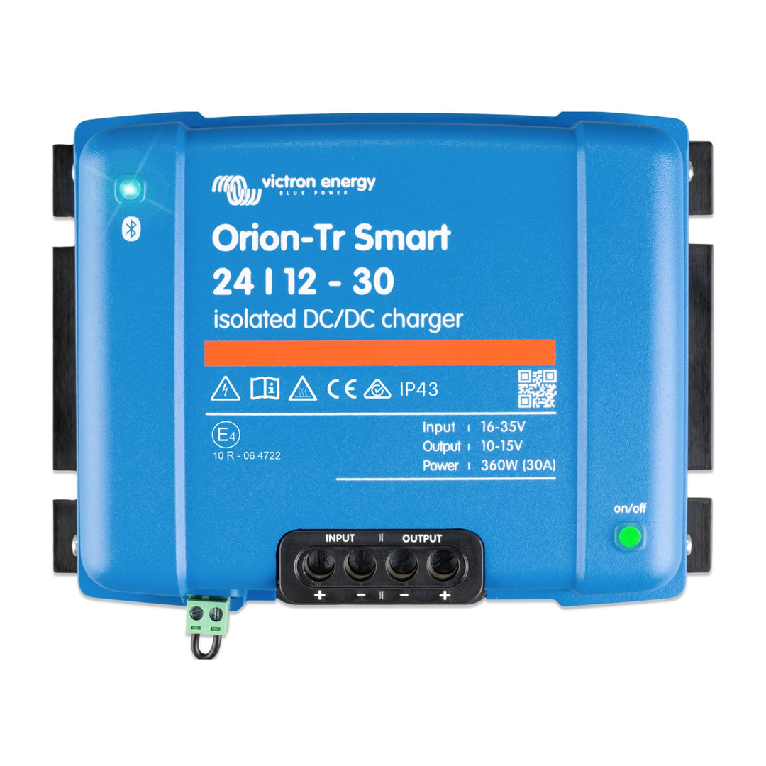 Victron Energy Orion-Tr Smart 24/12-Volt 30 Amp 360-Watt DC-DC Ladebooster, Isoliert (Bluetooth) One