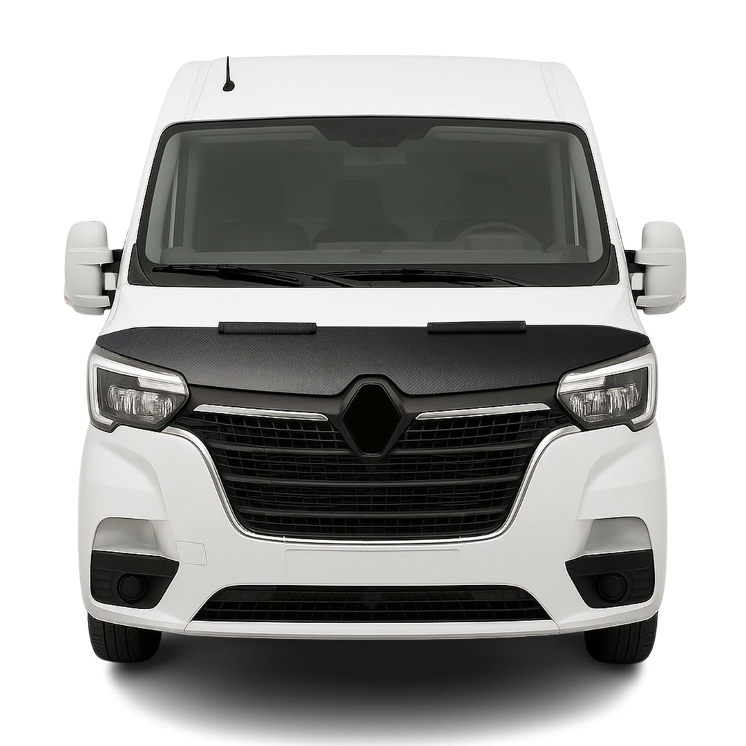 OMAC Haubenbra Steinschlagschutz Bonnet Bra kompatibel mit Renault Master 2020-2025 Carbon Halb Carb