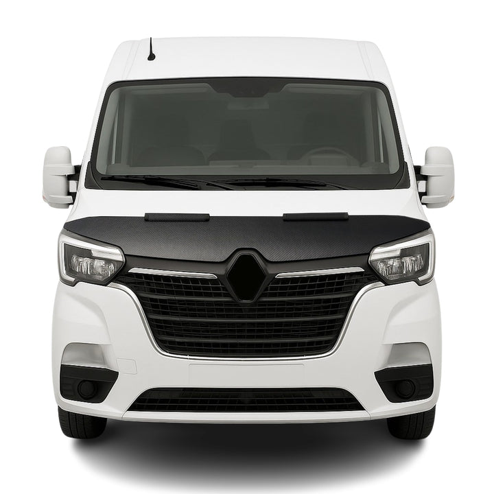 OMAC Haubenbra Steinschlagschutz Bonnet Bra kompatibel mit Renault Master 2020-2025 Carbon Halb Carb