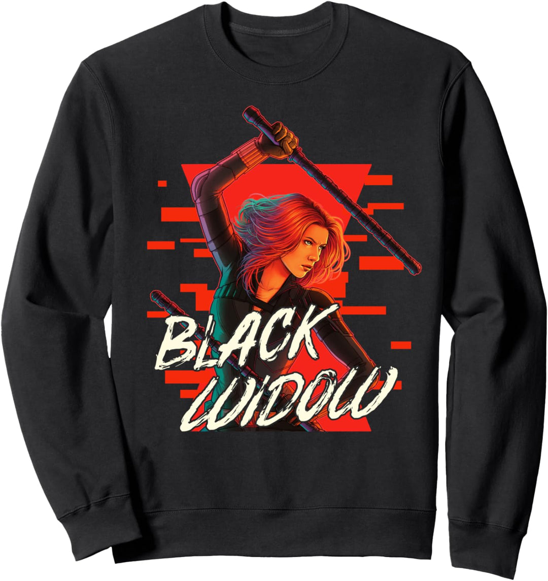 Marvel Black Widow Blocking Pose Sweatshirt