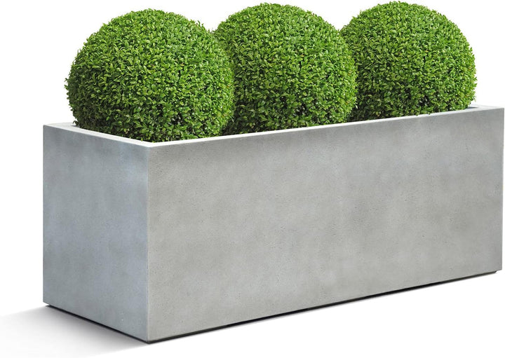 ESCHBACH® Pflanzkübel Box 80 Beton Hell Grau Rechteckig * 80 x 31 x 31 cm * 10 Jahre Garantie 80x31x