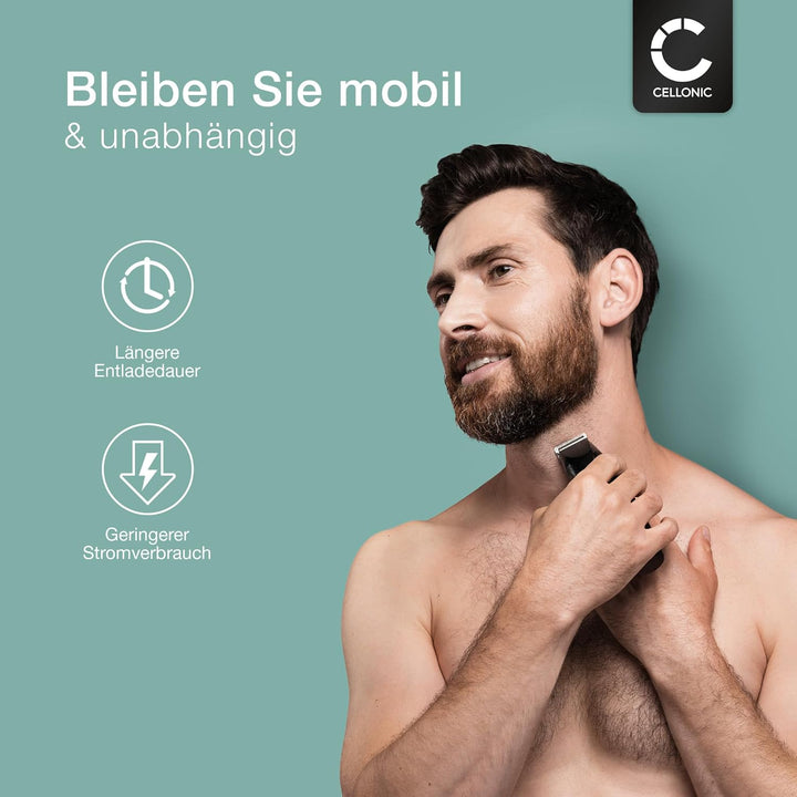 CELLONIC, Akku für Rasierer kompatibel mit Braun Series 1 190s-1, 3 300s, 3 310s, 67030922 (1.2V, 70