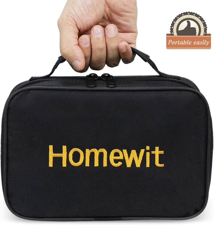 Homewit Boule Set mit 6 Metall Kugeln, Boccia & Petanque Spiel mit Tragetasche, Gartenspiel Outdoor
