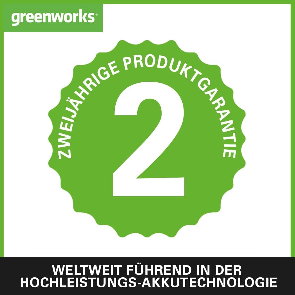 Greenworks 24V Akkus & Doppellader Akku Ladegerät - Zwei Original 2Ah leistungsstarke Lithium-Ionen