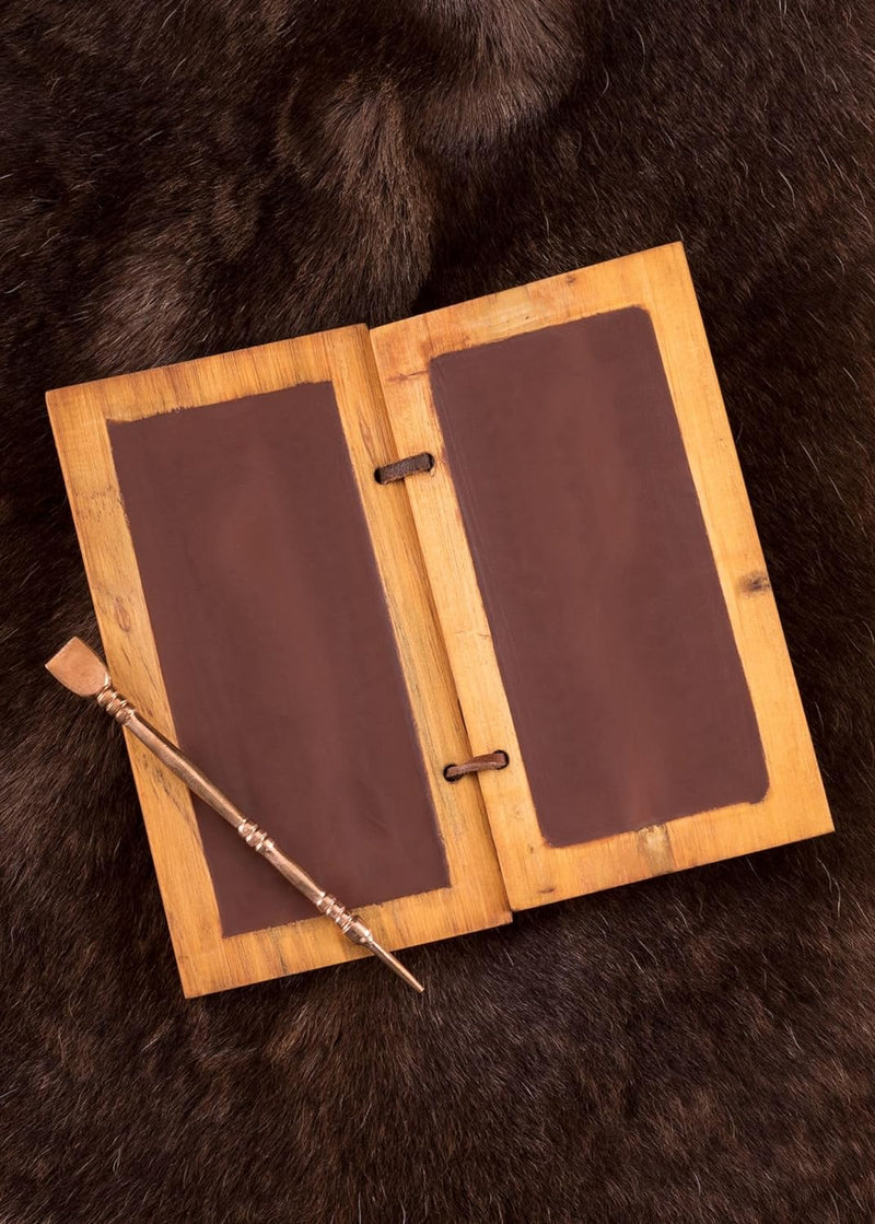 Schreibtafel aus Wachs und Holz mit Bronzestift