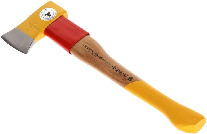 OCHSENKOPF SPALT-FIX-Beil ROTBAND-PLUS, Hickory-Holzgriff, geschmiedet, 1250 g, Forst- und Gartenarb