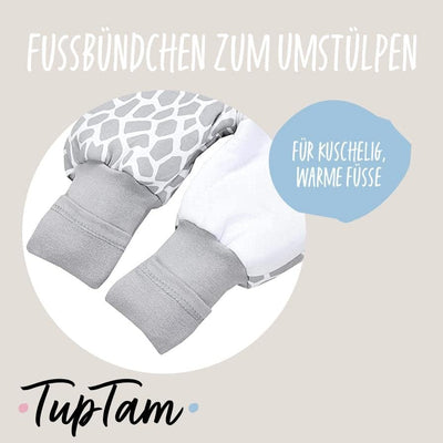 TupTam Baby Schlafsack mit Füssen Ganzjahresschlafsack OEKO-TEX zertifizierte Materialien 2,5 TOG 68