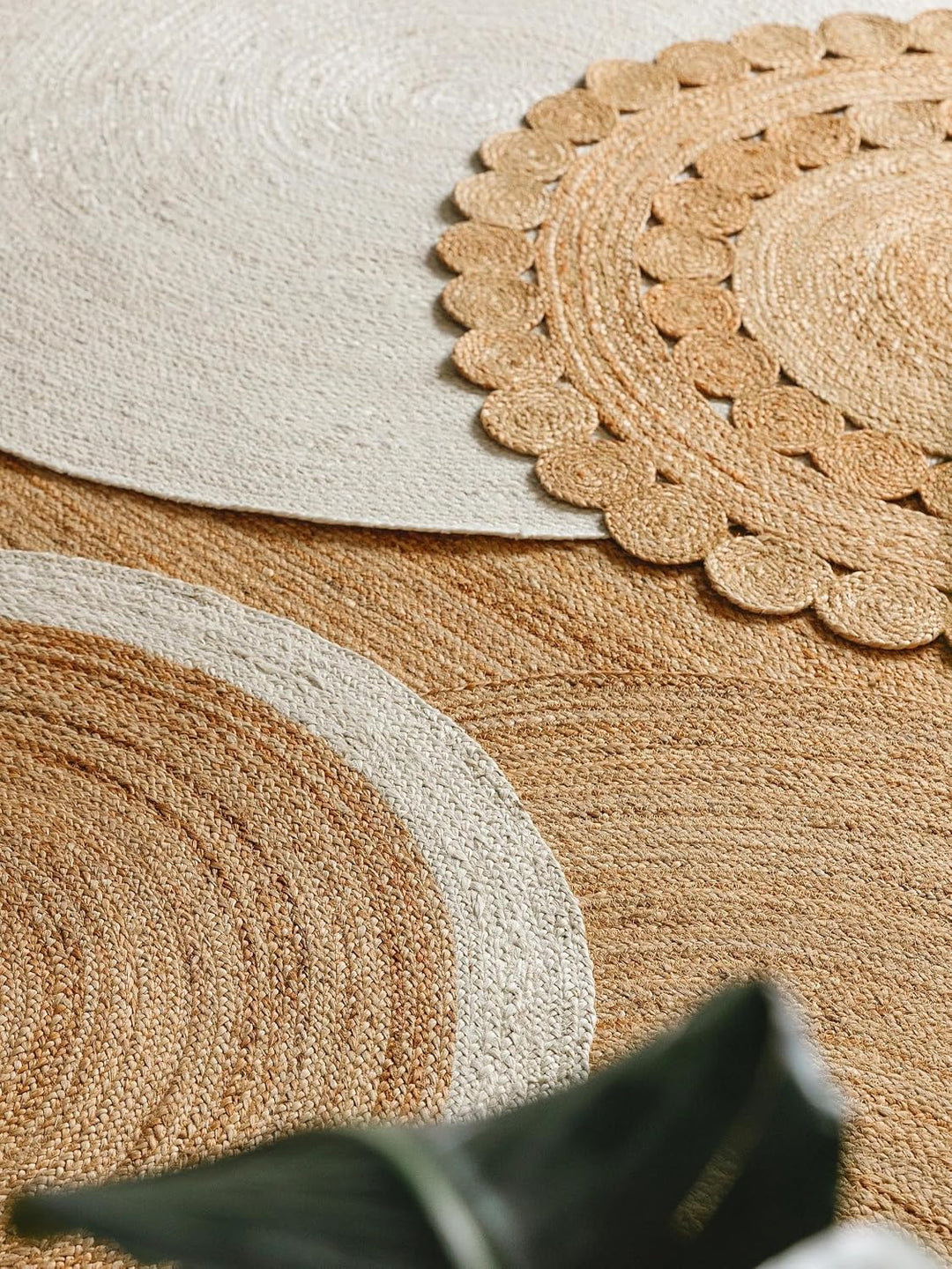 benuta Pure Juteteppich Jutta - 100% Jute handgewebt - Rund &amp; im Style:  Uni, Natural Living - Pfleg