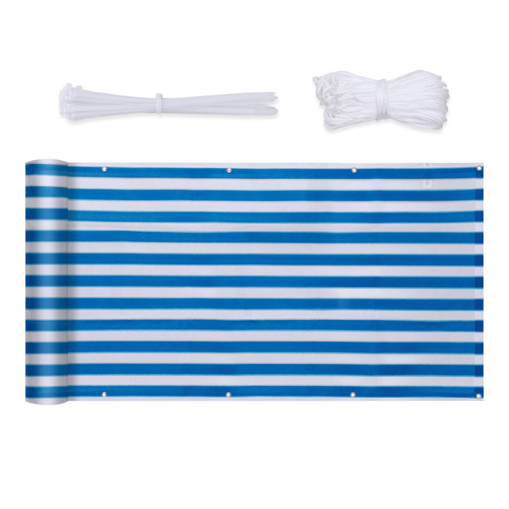 Sekey Balkon Sichtschutz Balkonabdeckung HDPE 220 g/m², 90x300cm, Leicht Transparent Wind- und UV-Sc
