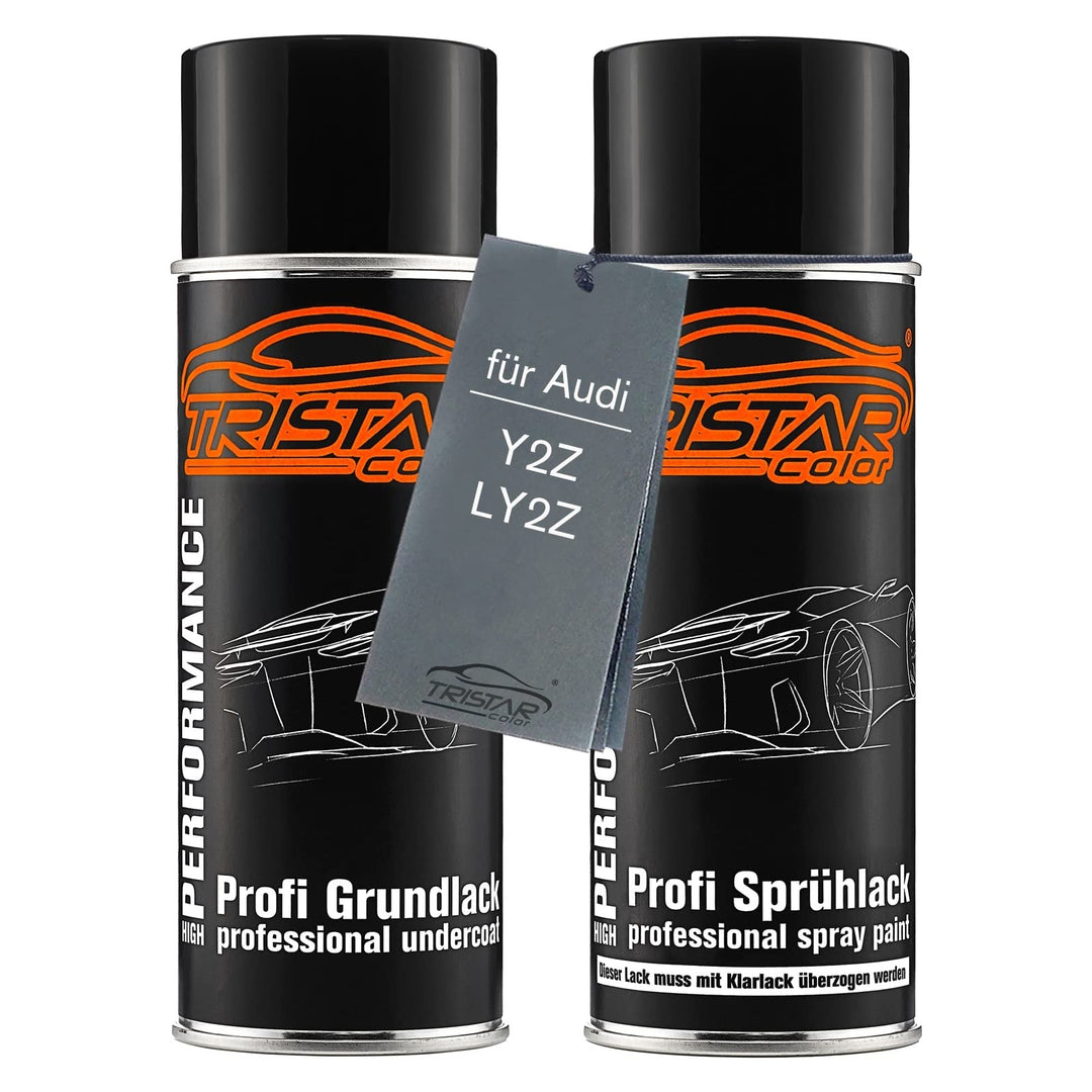Autolack Spraydosen Set für Audi Y2Z / LY2Z Korallenorange Metallic Grundlack Basislack Sprühdose 40