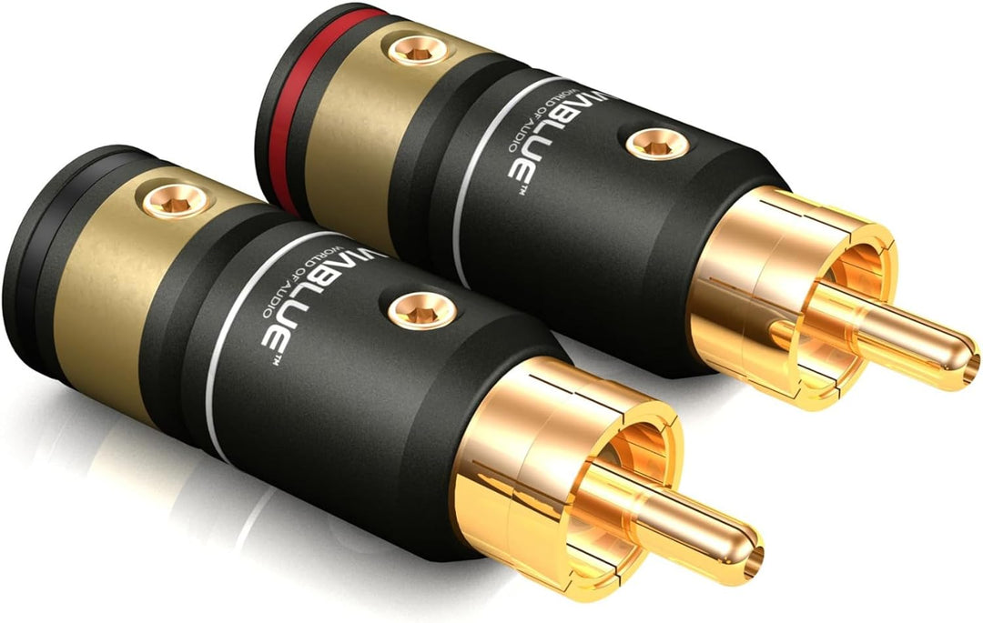 VIABLUE NF-A7 Triple Shield Cinchkabel * Analogkabel * Audiokabel * 3-Fach Abschirmung * OFC Litzen