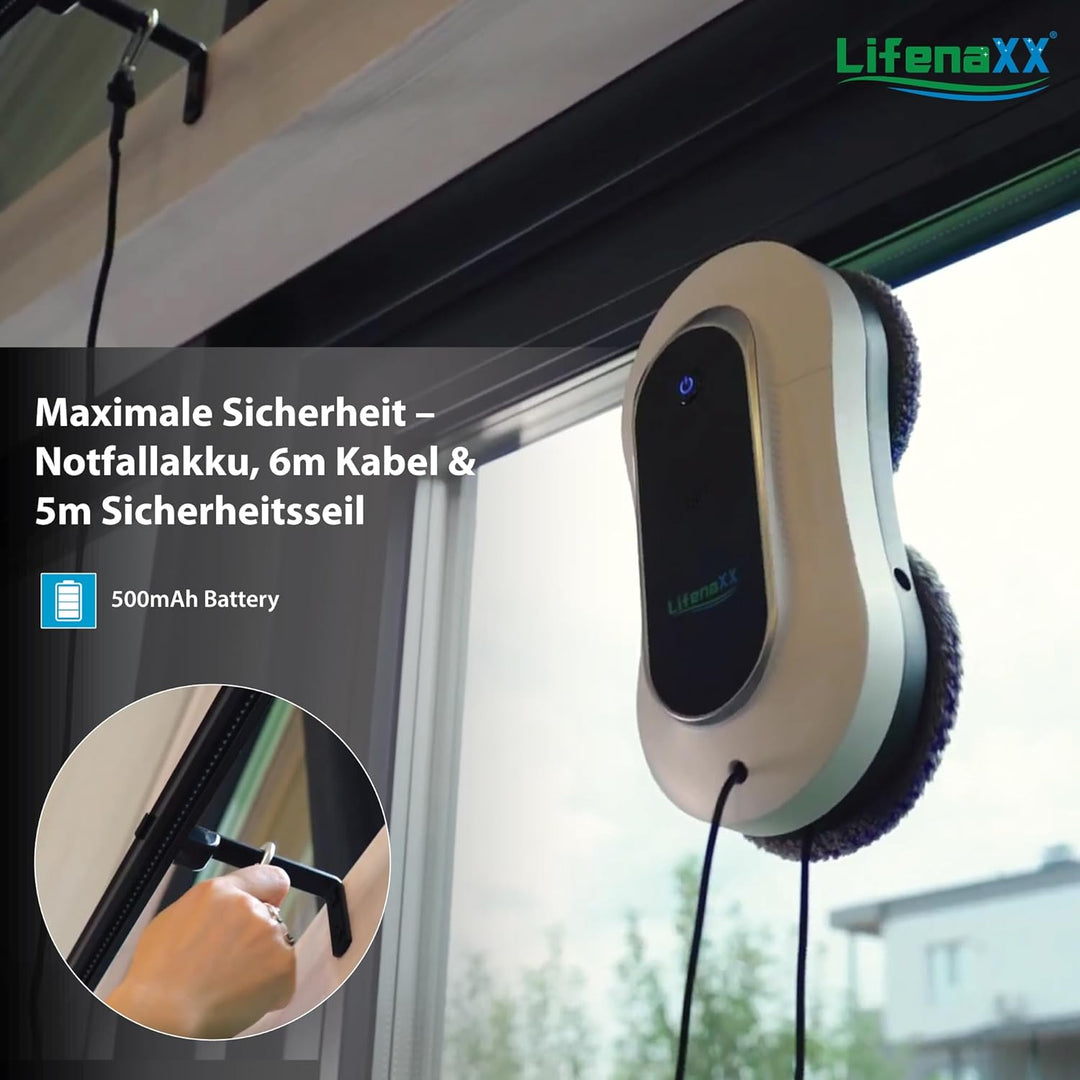 Fortschrittlicher Fensterreinigungsroboter LX-055, elektrischer Fensterreiniger mit 2 Sprühdüsen, ho