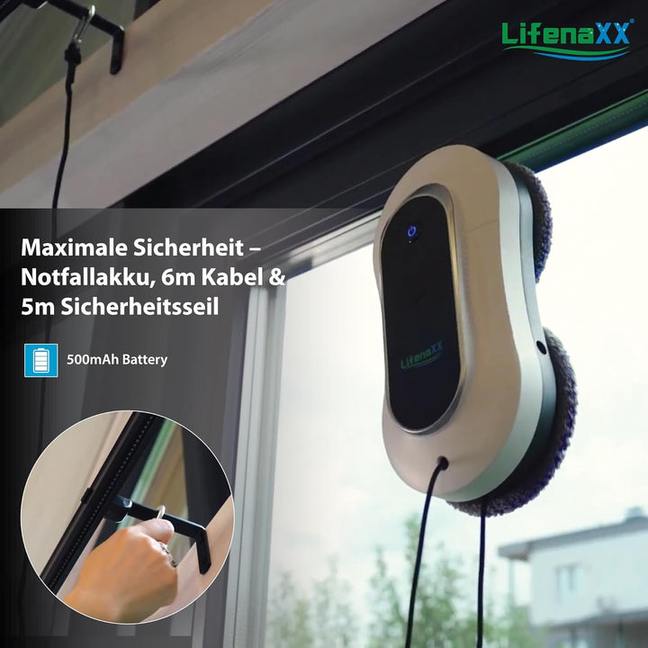 Fortschrittlicher Fensterreinigungsroboter LX-055, elektrischer Fensterreiniger mit 2 Sprühdüsen, ho