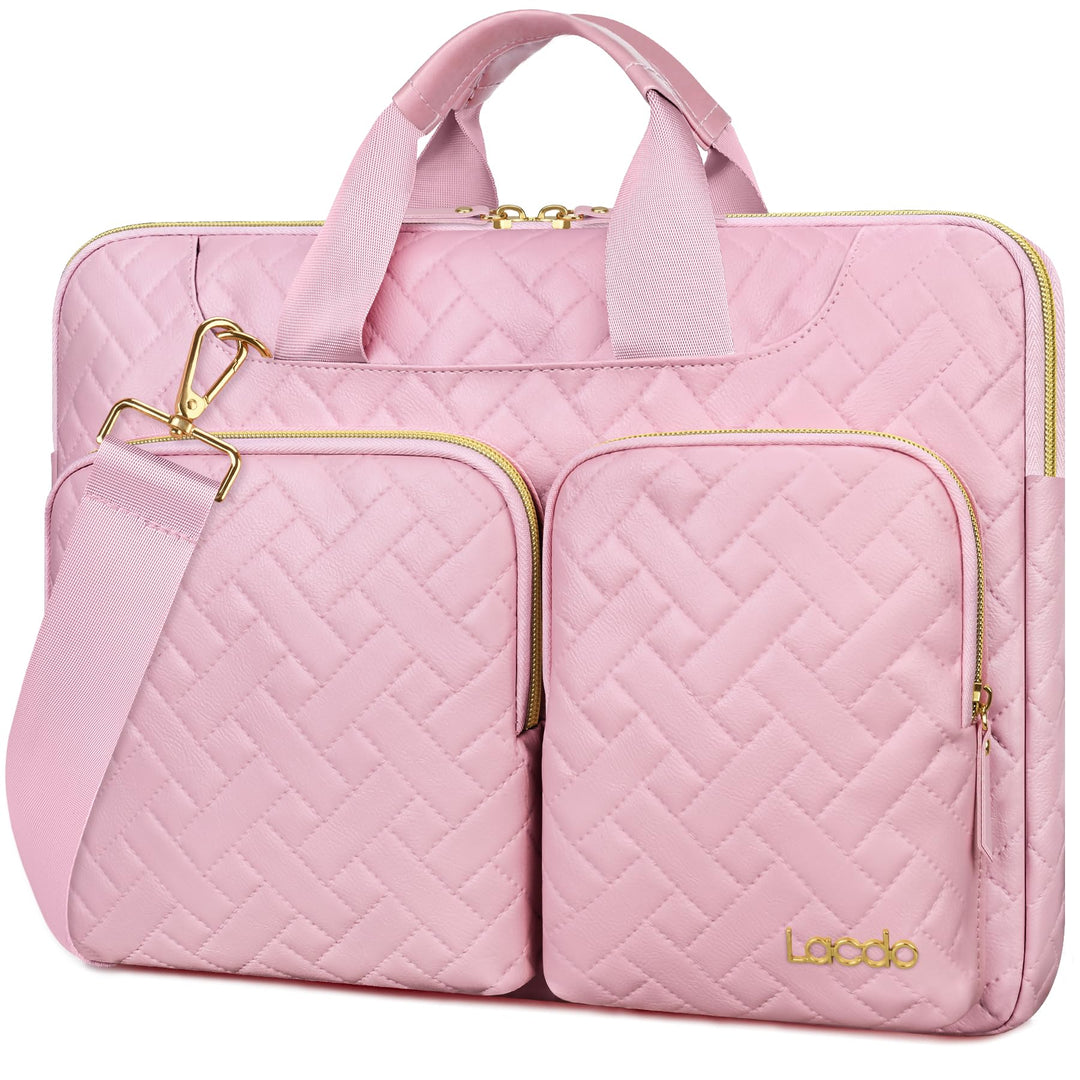 Lacdo 360° Rundumschutz Laptop Schultertasche Hülle für Acer HP Dell ASUS Laptop 15-15.6 Zoll, Acer